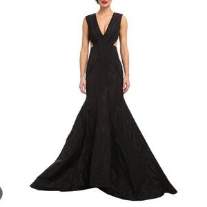Nicole Miller Cut Out Silk Gown Size 0